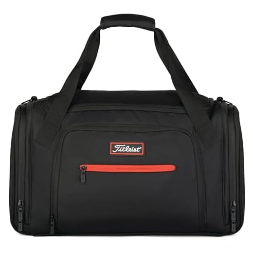 Titleist Players Duffel in Black/Red