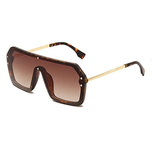 Lunettes de soleil de big frame square légères en PC résistant - 3