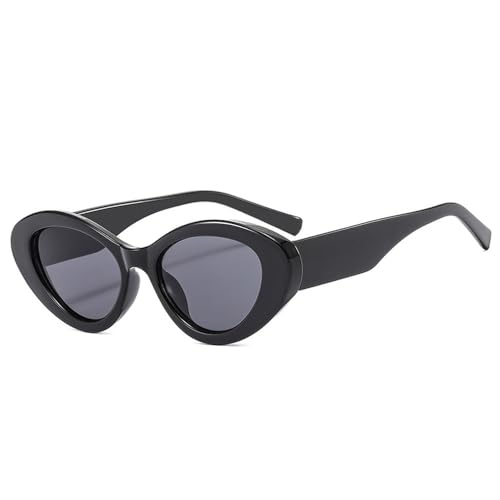 Lunettes œil de chat jaunes tendance rétro verres contrastés ovales