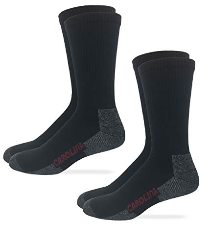Carolina Ultimate Mens Merino Wool All Season Everyday Wear Crew Socks 2 Pair Pack