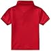 AIWUHE Toddler Boy Girl School Uniform Kids Short Sleeve Polo Shirt Casual Pullover Summer Outfits Girls Button Down Shirt Red 140 7-8Y