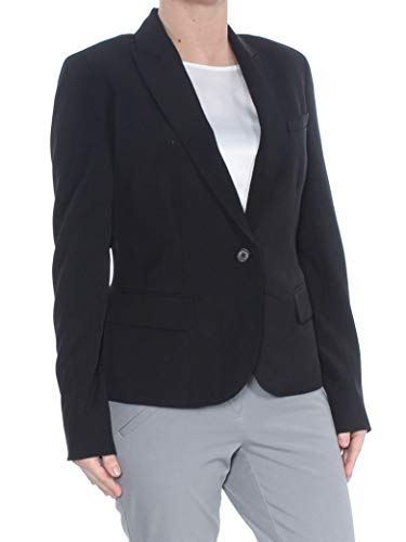 Anne Klein Womens Black Blazer Wear to Work Jacket Size 6
