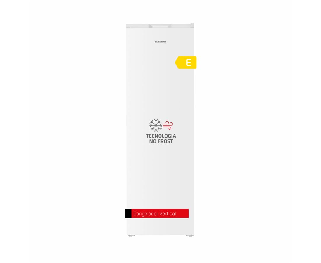 Corbero – Vertical Freezer | CCVH17023NFW | No Frost | Inverter | 204L | 171.5 cm | LED Light | 2 Crisper Drawers | Door Alarm | Automatic Defrost | 10h Autonomy | White