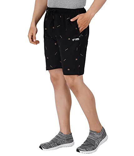 Image of FEEL TRACK Men Cotton Regular Fit Shorts