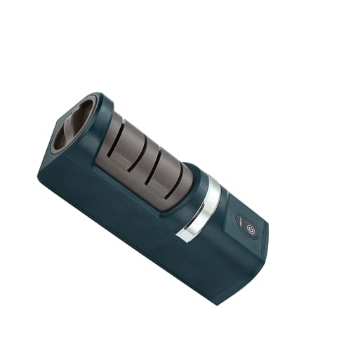 Riuulity Afilador de Cuchillos Eléctrico Recargable por USB, Muela Fina Gruesa Portátil para Cocina, Chef y Hogar (GREEN) - imagen 4