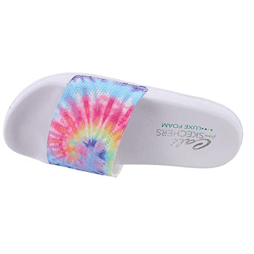 Skechers Skechers Women's Cali POP UPS - SANDY LIVIN', White Multi, 11 M