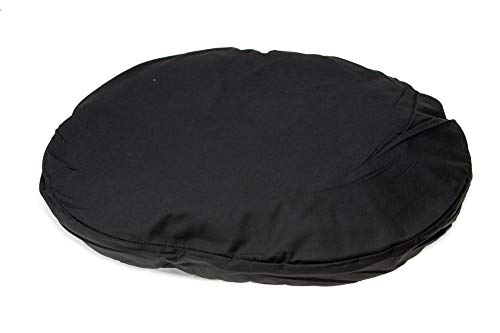 Karlie Kissen oval L: 60 cm B: 50 cm H: 8 cm grau-schwarz