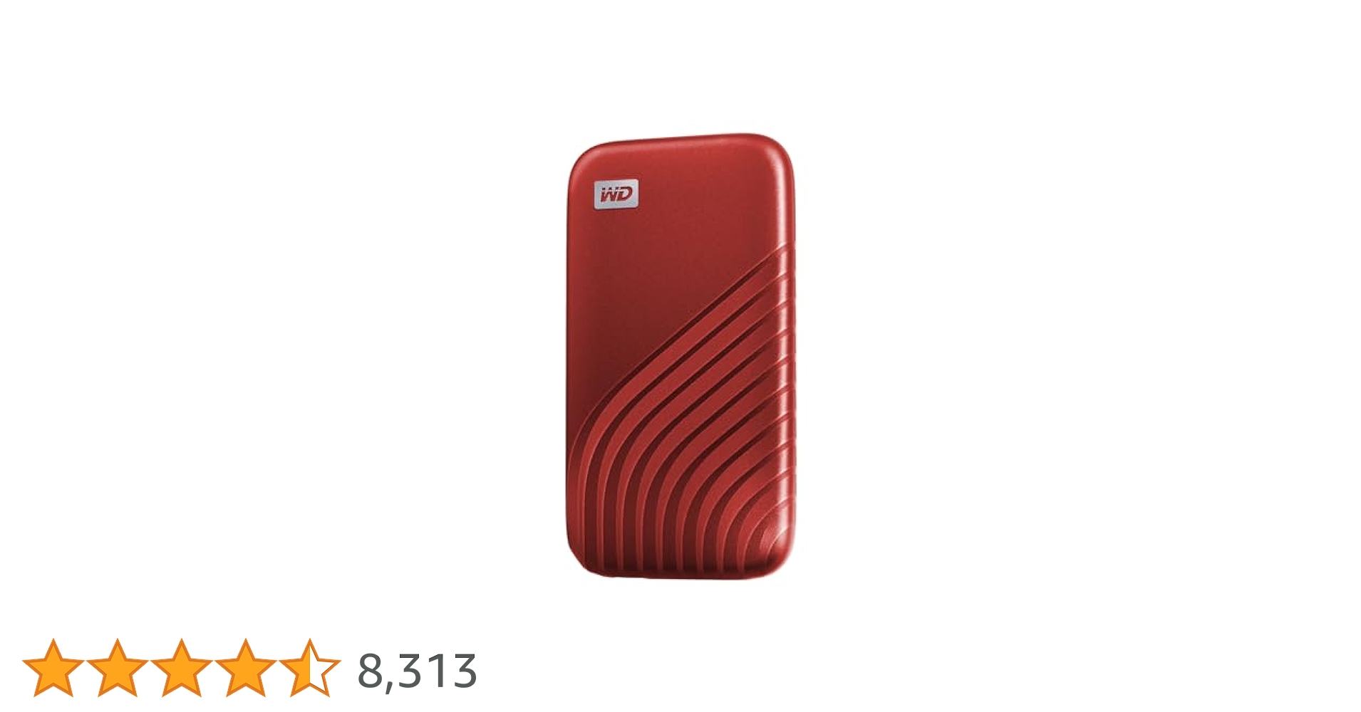Amazon | WD ポータブルSSD 1TB レッド USB3.2 Gen2 My Passport