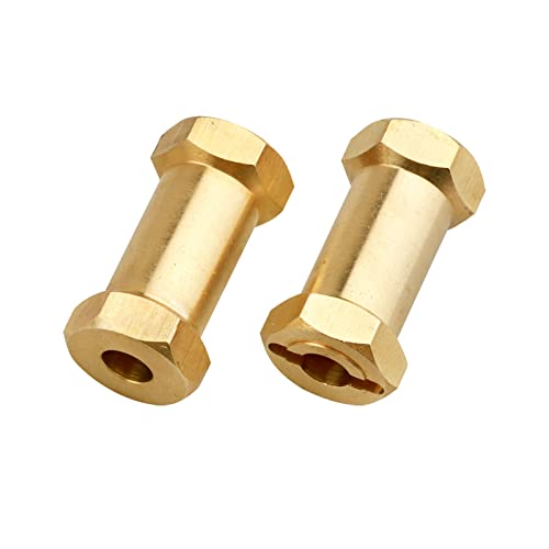 Allinrc 12Mm Hex Extension Adapter Brass Wheel Hex Hubs Spacers For 1/10 Rc Crawler Axial Scx10 90046 D90 Redcat Gen 8 V2 Gen7 Pro, Set Of 4 (25Mm) #TOP4