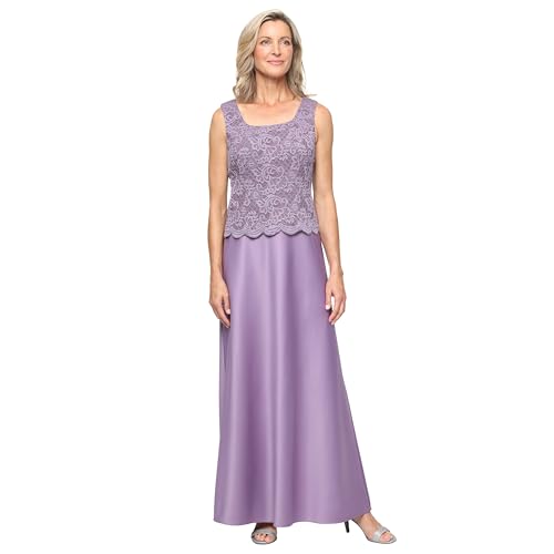 Image of Alex Evenings Womens Two Piece Mother of The Bride Dress with Lace Jacket