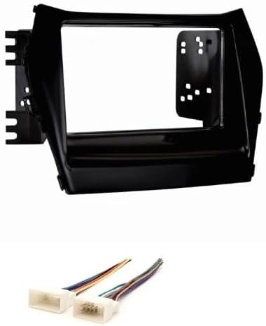 Double Din Car Stereo Radio Install Kit Combo -No Factory Nav Vehicles: Made for Hyundai: 2013-2016 Santa Fe + 2014-2018 Santa Fe Sport (2017-2018 No Factory 7" Touchscreen Vehicles)