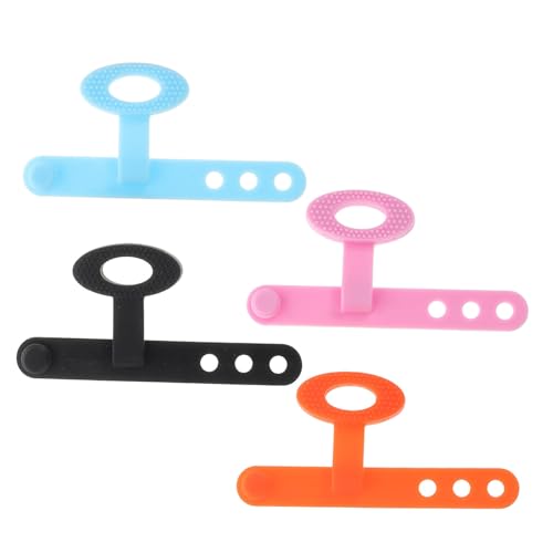 FUNOMOCYA Beginner-friendly 4-pack Guitar Pick Holders Comfortable Silicone Sleeves Anti-slip Design for Bass Acoustic Guitars