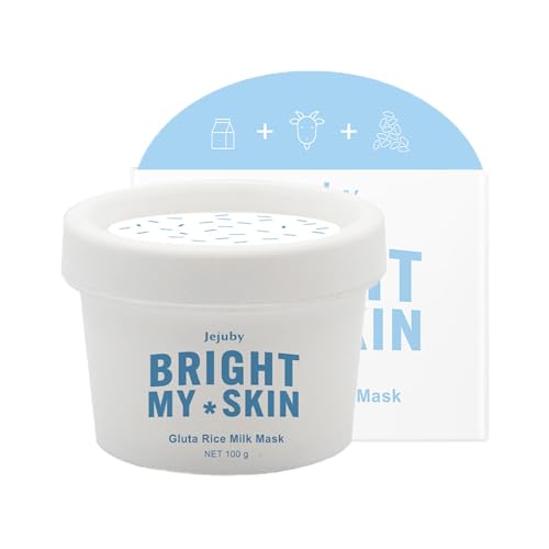 jejuby Cream Gluta Rice Clay Mask Long-Lasting Moisturizing Body Cream Suitable for All Skin Types (white)