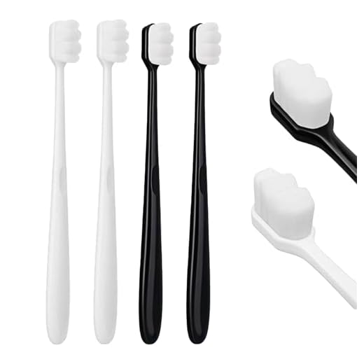 Set of 4 Soft Nano Bristle Toothbrushes