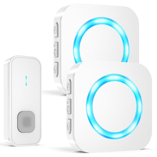 SURFOU Wireless Doorbell with 2 Receivers