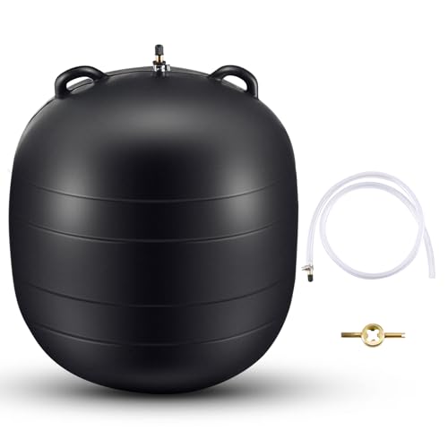 Image of Glooglitter 20 Inch Inflatable Pipe Plug Sewer Test Plug Rubber Plumbing Test Balloon Ball for Sewage Pipeline Inspection (with 39.37 Plastic Extension Hose)