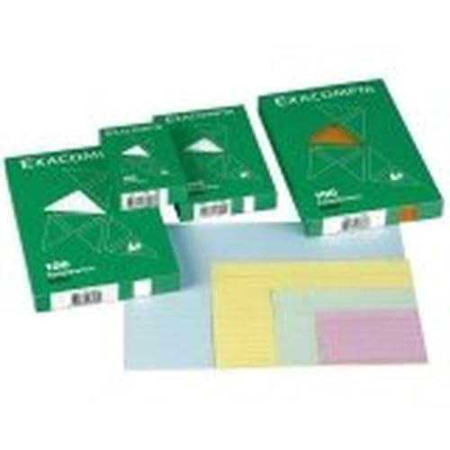 Exacompta Fiches DIN A4 vierges jaunes 210 x 297 mm 205 gm² - vue 5