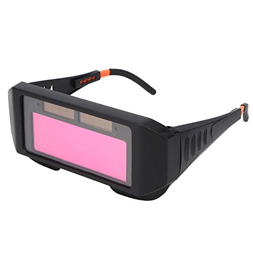 YWBL-WH Gafas Protectoras de Soldador de Marco Ajustable con Pantalla de Atenuación Automática, Cabezal de Detección de Alta Sensibilidad para Uso Multifuncional, Accesorios de Soldadura de Panel