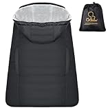 Orzbow Winter Baby Carrier Cover with Detachable Hood, Waterproof & Windproof, Universal for Baby Carriers and Baby Waist Stool, Baby Bunting Bag for Car Seats and Strollers with Storage Bag, Black