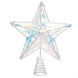 Photo Gallery volakebeing puntale decorativo in metallo a forma di stella, decorazione per albero di natale, decorazione per la casa e le vacanze, tridimensionale, stella di ferro, decorazione per interni e Photo Gallery volakebeing puntale decorativo in metallo a forma di stella, decorazione per albero di natale, decorazione per la casa e le vacanze, tridimensionale, stella di ferro, decorazione per interni e