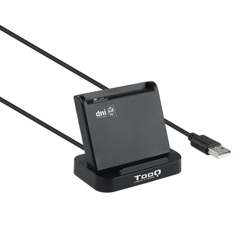 Lector de Tarjetas USB 2.0, Color Negro, Compatible con DNIe, Ideal para autenticación y Firma electrónica.