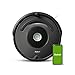 iRobot Roomba 676 Robot aspirapolvere Connesso, Tecnologia Dirt Detect, Sistema di pulizia a 3 Fasi, Pulizia programmabile Grazie all'App, Compatibile con Assistente Vocale, Nero