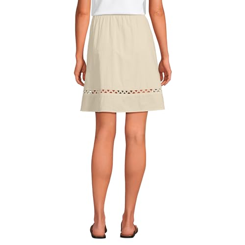 Lands' End Women's Voile Ladder Trim Mini Skirt2