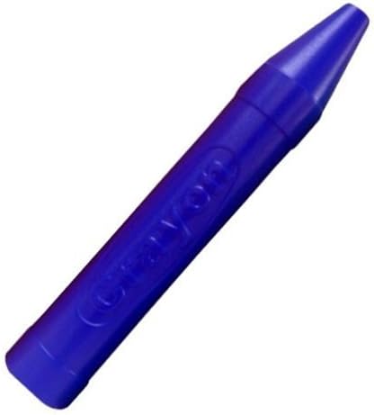 Single Blue Jumbo Plastic Crayon Piggy Bank (20") - 1/pack