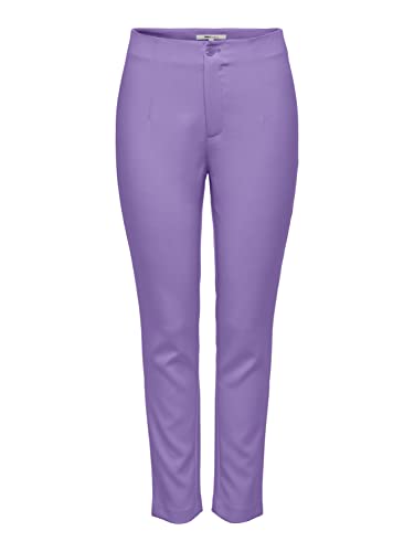 Pantalon en tissu femme ONLY Onlastrid Life Hw Slim Cigarette CC TLR noir