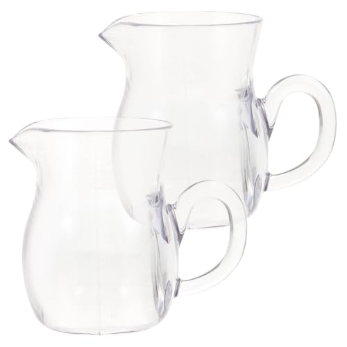Acrylic Wine Pitcher Xmas 2pcs with Handle, Reusable 70ml