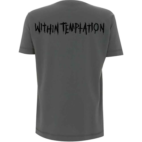 Within Temptation T Shirt Purge Jumbo Band Logo Nouveau Officiel Homme Charcoal Size S