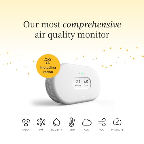 Image of Airthings 2960 View Plus - Battery Powered Radon & Air Quality Monitor (PM, CO2, VOC, Humidity, Temp, Pressure)