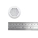 Antrader Louver Vents, Stainless Steel Round Mesh Hole Air Vents 35mm/1.4inch Mounting Diameter 5 Pack,White