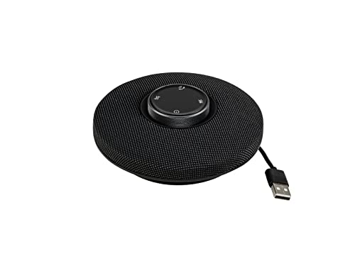 OMNITRONIC Ciao Système de conférence sans Fil 360° BT/USB | Haut-Parleur de conférence Bluetooth Portable pour réunions en Ligne