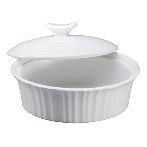CorningWare French White 24-oz. Round Baker with Ceramic Lid, 1 pack