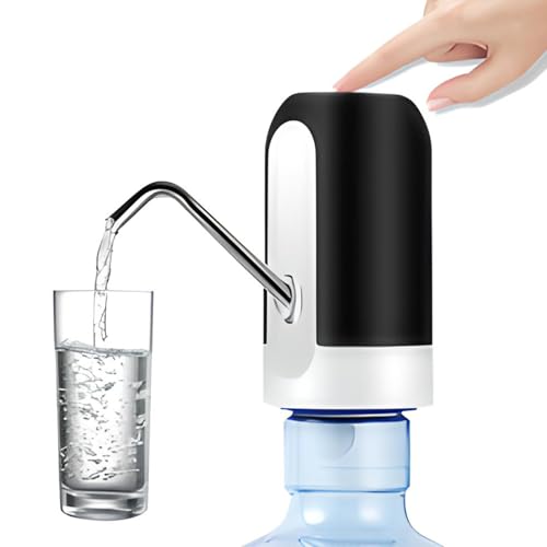 Retoo Wasserflaschen Pumpe Flaschen-Wasserspender Elektrische USB-Ladegerät Wasserspenderpumpe Trinkwasserschalter Wasserpumpe für Camping Küche Büro Barbecue 5W