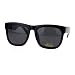 PASTL Oversized Square Sunglasses Black Thick Horn Rim Frame UV 400