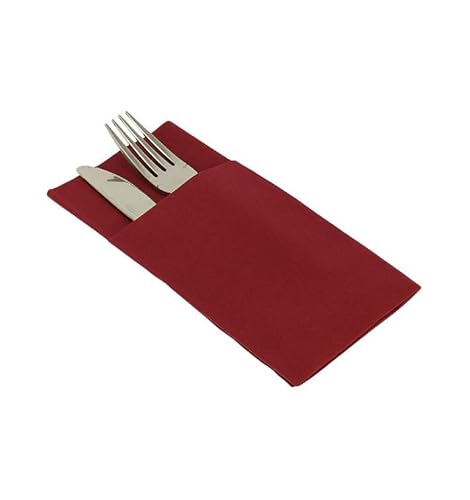200 pieces Pocket napkins in dry paper cutlery 30x40 (Bordeaux)