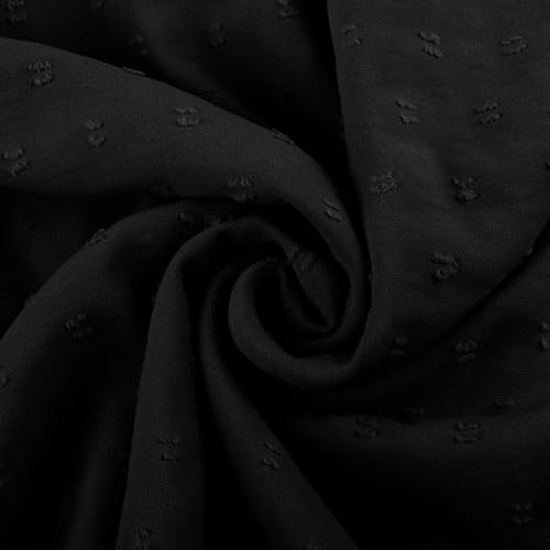 Image of Womens Off Shoulder Ruffle Puff Sleeve Tie Up Irregular Swiss Dot Mini Cottagecore Dress
