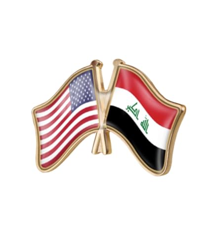Image of World Most Countries Single Pin Brooch Badge United States USA America and Other Countries Cross Friendship Pin Badge for Men Women