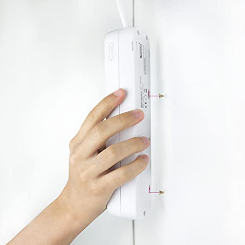 Striscia di prese con 4 prese con interruttore