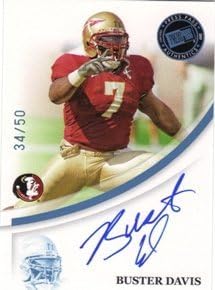 2007 Press Pass Autograph Blue Buster Davis RC Rookie AUTO NFL Football Trading Card