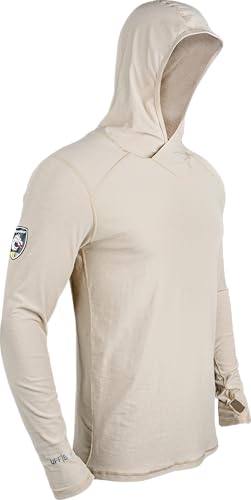 Dragonwear Men's Flame Resistant Long Sleeve Shirt with Hood Lightweight