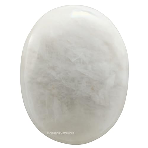 Image of Amazing Gemstone Snow Quartz Crystals and Healing Stones - Large Palm Stone Crystals Piedra - Crystal for Good Luck, Balanced Positive Energy, Meditation - Unique Stocking Stuffers, Gifts for Women