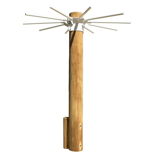 木製 くるくるうんてい 高さ調整40cm〜160cm 防腐加工済 国産材 環境配慮 外遊び 屋外 アスレチック 遊具 公園