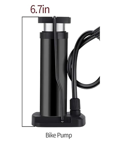 Image of Oblivion Tyre Inflator for Car and Bike 1 Pc - Multicolor Foldable Mini Manual Foot Air Pump with Anti-Skid Pedal & Dual Multi-Functional Valve & Gas Needle, Portable for Ball Camping Gear & Emergency