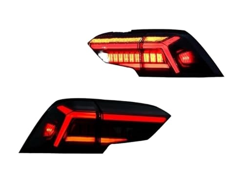 XVGUOYAN Para Toyota Para RAV4 2018-2022 1 Par De Luces Traseras LED Luz Trasera De Freno, Señal De Giro, Luz DRL Piloto Trasero Automóvil Asamblea
