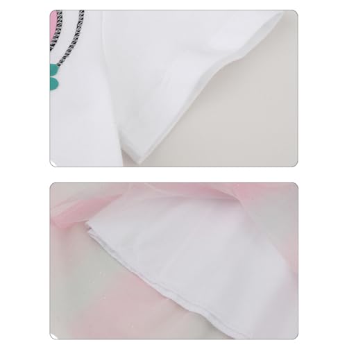 Image of Toddler Girls Tutu Dresses Cute Casual Short Sleeve Dress for Summer Daily Home School Party 2-8T
