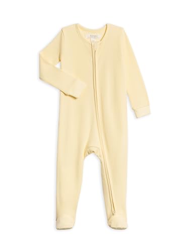 Image of Colored Organics Baby Zip-Up Footed Sleeper with 2-Way Zipper - Newborn Organic Cotton Pajamas