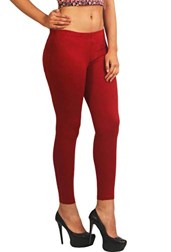 Image of Frenchtrendz Women's Skinny Fit Mid Rise Stretchable Cotton Spandex Jegging Pull On (XS-4XL)